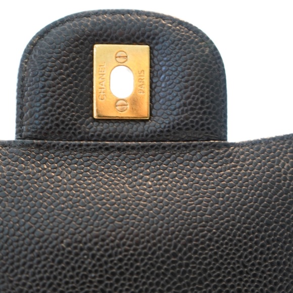 Chanel Double Flap Maxi in Black Caviar with Gold Hardware - Picture 7 of 12